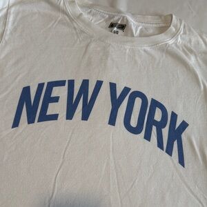 White Crop NYY T-Shirt